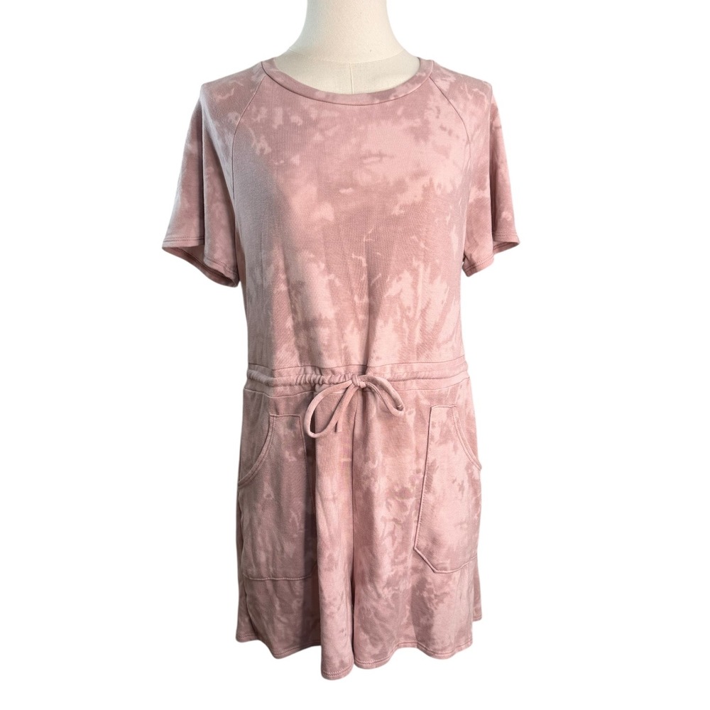 Saturday Sunday Catia Tie Dye Romper in‎ Pink Size Small Anthropologie